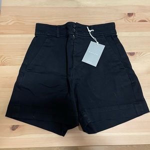 The Way-High Twill Short in black